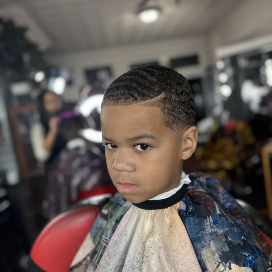 Kid's haircut, clean and even